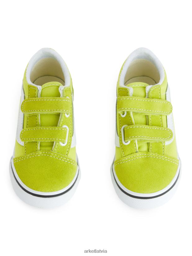 bērni ARKET vans toddler old skool hook and loop trenažieri apavi spilgti zaļš DT8RBB1393